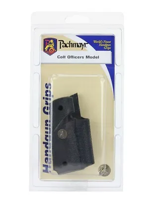 Pachmayr Signature Grip Wraparound Black Rubber For Colt Officer Model - 02545 • $37.01