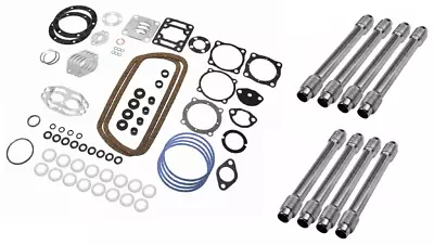 Engine Gasket Kit W/ Push Rod Tubes Set Volkswagen T1 Bug Beetle 1966-1979 • $30.23