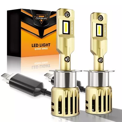 AUXBEAM Canbus H1 LED Headlight Globes Bulbs Bright White High Beam 60W 16000LM • $65.99