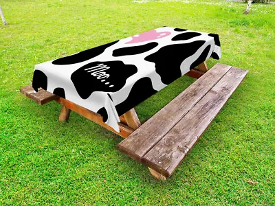 Cow Print Outdoor Tablecloth Camouflage Pattern • £29.99