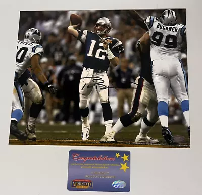 Tom Brady Autographed New England Patriots Signed 8x10 Photo Mounted Memories • $489.99