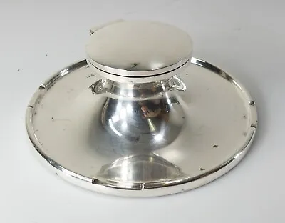 Antique English Sterling Silver Mappin & Webb Edwardian Inkwell • $325