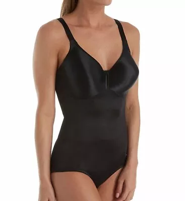 $37.80 • Buy Va Bien BLACK Minimizer Molded Cup Firm Control Bodysuit, US 38D