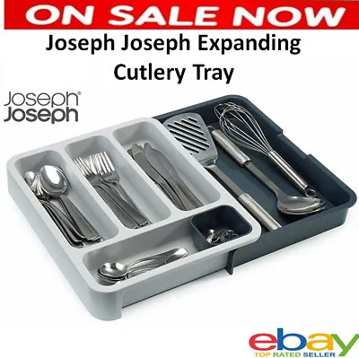 Joseph Joseph Dish Rack EXPANDING Cutlery Tray Adjustable Pull-Out Extending • $59.90