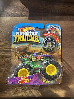 Hot Wheels Monster Trucks 1:64 Test Subject W Collectible Wheel 2018 Giant Wheel • $19.99
