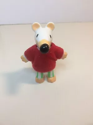 1999 MAISY Mouse Figure Subway Kids Toy White Mouse With Red Sweater • $10