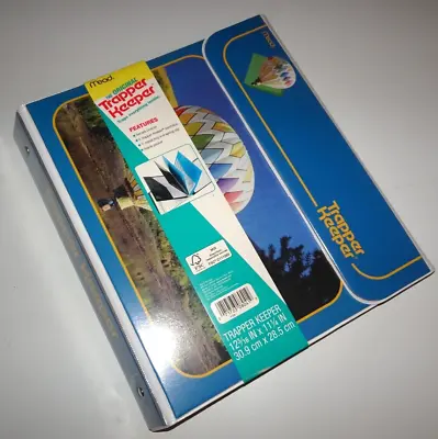 Mead Trapper Keeper Binder Bundle 1 Round Rings Balloon 6 Bonus Folders (260038J • $80