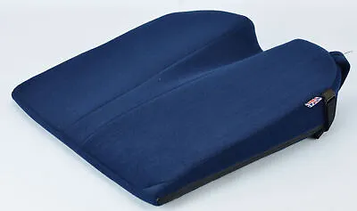 £42.95 • Buy The 8° Coccyx Seat Wedge Posture Positioner Cushion Velour Cover Blue