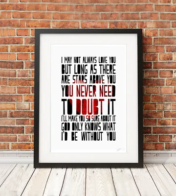 £9.99 • Buy BEACH BOYS ❤ God Only Knows ❤ Song Lyric Poster Art Limited Edition Print