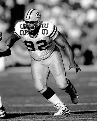 Green Bay Packers REGGIE WHITE Glossy 8x10 Photo NFL Football Print Poster • $5.49