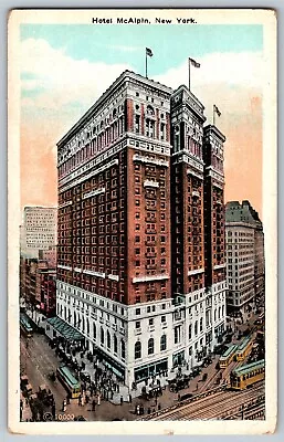 New York NY - The Hotel McAlpin Building - Vintage Postcard - Unposted • $6.79