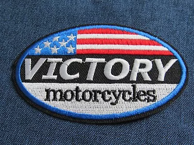 Victory Motorcycles USA Iron On Biker Patch New!  • $6.08