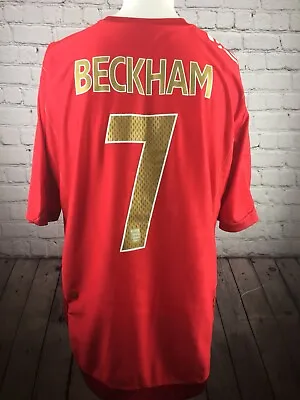 England Football Shirt David Beckham #7 2006-2008 Umbro Size Xl See Description • £65