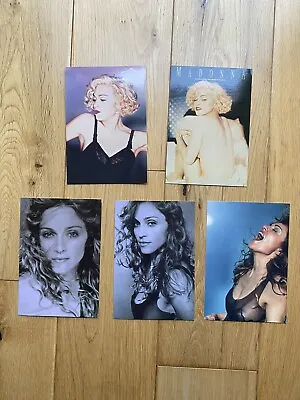 MADONNA Official Postcards X 5 - Ray Of Light & Blond Ambition - New Condition • £6