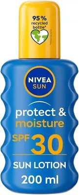 NIVEA Sun Protect & Moisture Spray SPF 30 (200 Ml) 200 Ml (Pack Of 1)  • £9.10