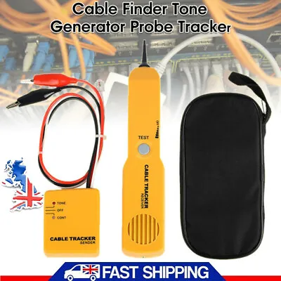 £12.35 • Buy Cable Finder Tone Generator Probe Tracker Wire Network Tester Tracer Kit UK