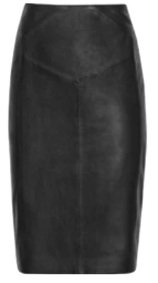 £25 • Buy Reiss Ruby Leather Skirt (8) 