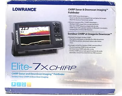 LOWRANCE Chirp Sonar & Downscan Imaging FishFinder Elite 7X • $499.99