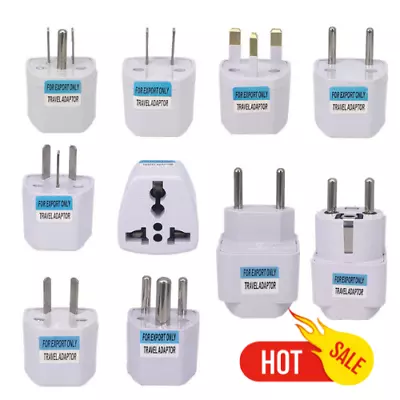 Universal Travel Adapter Uk/us/au To Eu Plug 2 Pin Power Socket Converter 250v • $3.49