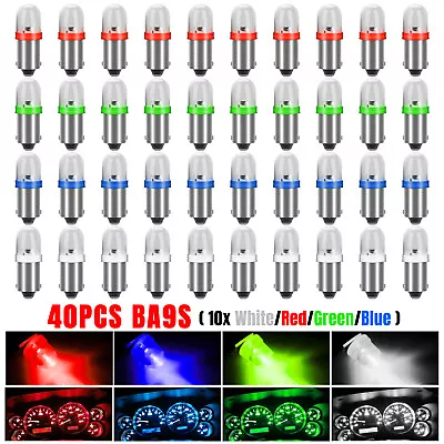 40PCS BA9S 1815 1895 LED Interior Dome Instrument Dash Panel Gauge Light Bulbs • $9.48