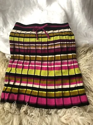 MISSONI For Target Girls Kids Pleated Striped Knit Skirt Size XL 4T/5T Mint!!! • $19.99