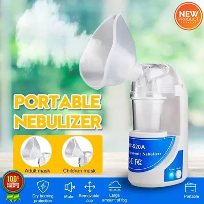 New 2.4MHz Ultrasonic Mini Handheld Humidifier Inhaler Children Adult Respirator • $45.10