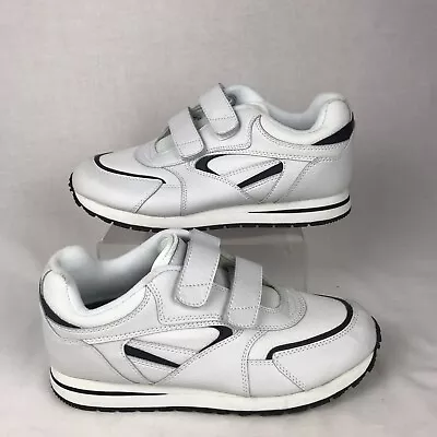Athletic Works Silver Series Mens Walking Shoes Size 7.5  White Hook & Loop • $14