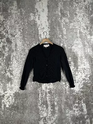 Marni Sweater EU 44 Womens Black Button Cardigan Cashmere *READ • $21.99