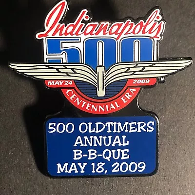 2009 Indy 500 Oldtimers Old Timers Annual BBQ Lapel Hat Pin IMS NOS Scarce • $24.99