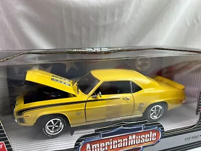 1/18 Diecast American Muscle 1969 Chevrolet Camaro SS396 Yellow • $20.50