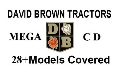 £5 • Buy David Brown Tractor Manuals On CD. 28+ Models & MORE