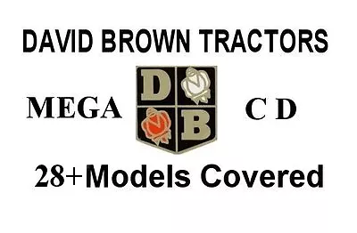 David Brown Tractor Manuals On CD. 28+ Models & MORE • £5