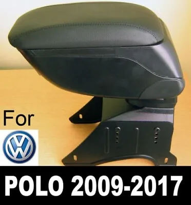Specific Leather Armrest Center Console Storage Compartment For VW Polo 2009+ • $72.74