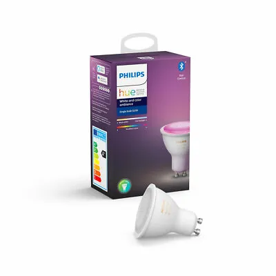 £43.95 • Buy Philips Hue White Colour GU10 Smart Spot Light Bluetooth New Without Packaging