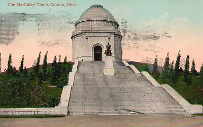 Postcard OH The McKinley Tomb Canton Ohio Posted 1911 Antique Vintage PC G8537 • $4