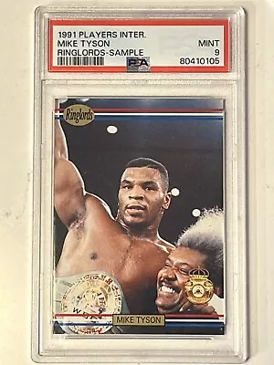 1991 Players International Ringlords Mike Tyson Ringlords Sample PSA 9 Boxing 🥊 • $149.95