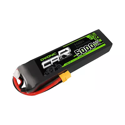 OVONIC 50C 11.1V 5000mAh 3S Lipo Battery XT60 Trx Plug For RC Car Truck Heli Jet • $63.99