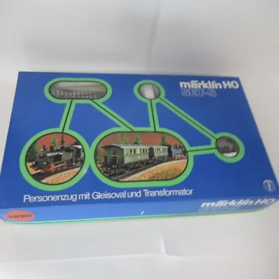 Marklin HO SET-S 2920 Passenger Steam Locomotive Carriages Track Box • $145.43