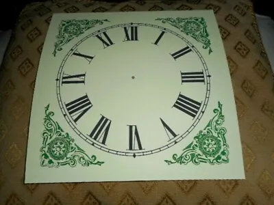 £6.25 • Buy Mantle Clock Dial/face - 3 1/2  Minute Track - Paper (card) -green Designs-matte