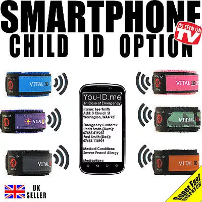 £6.99 • Buy Kids Safety ID Wristband. Medical Identity Bracelet Special Needs Allergy Autism