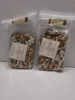 NEW 2PK Longaberger Liner For Autumn Tote Basket Pumpkin Patch Fabric # 2060684 • $14