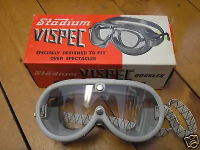 Nos Vintage Antique Stadium Motorcycle Goggles   Excellent Condition • $28.50