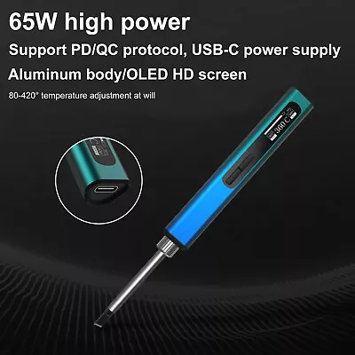 Portable Smart Electric Soldering Iron 65W Adjustable Constant Temperature • $29.43