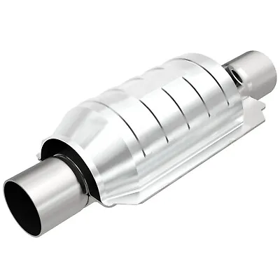 Magnaflow 53035 High-Flow Catalytic Converter Round 2.25  In/Out W/ O2 Port • $83