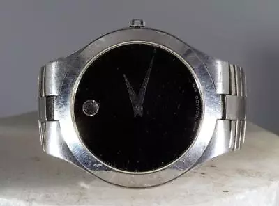 Movado Juro Men's Black Dial Stainless Steel Watch 84 G2 1899 • $299.95