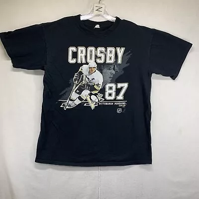 Vintage Sidney Crosby Pittsburgh Penguins Hockey T-Shirt Mens Size Large Y2k • $18.99