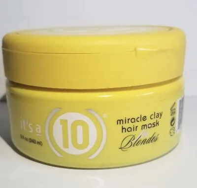 It's A 10 Miracle Clay Hair Mask For Blondes 8 Oz Brand New. Fast Shipping • $17.75