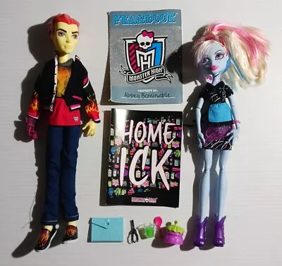 Monster High Home Ick Heath Burns & Abbey Bominable Doll Set Double The Recipe • $34.99