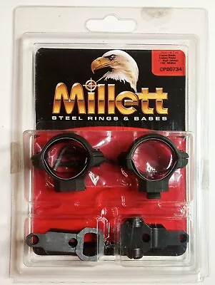 MILLETT Steel Rings CP00734 Turn-in 2 Pc Bases Combo Pack 1  High Savage 110. • $13.35