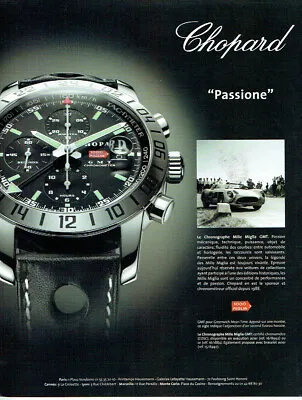£3.12 • Buy 2005 Advertising Advertising 1020 Chrono Watch Mille Miglia GMT Passione Chopard